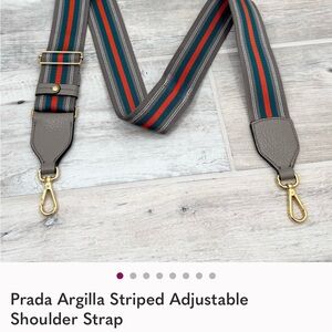 Prada Taupe Strap with Green and Red Center Stripe